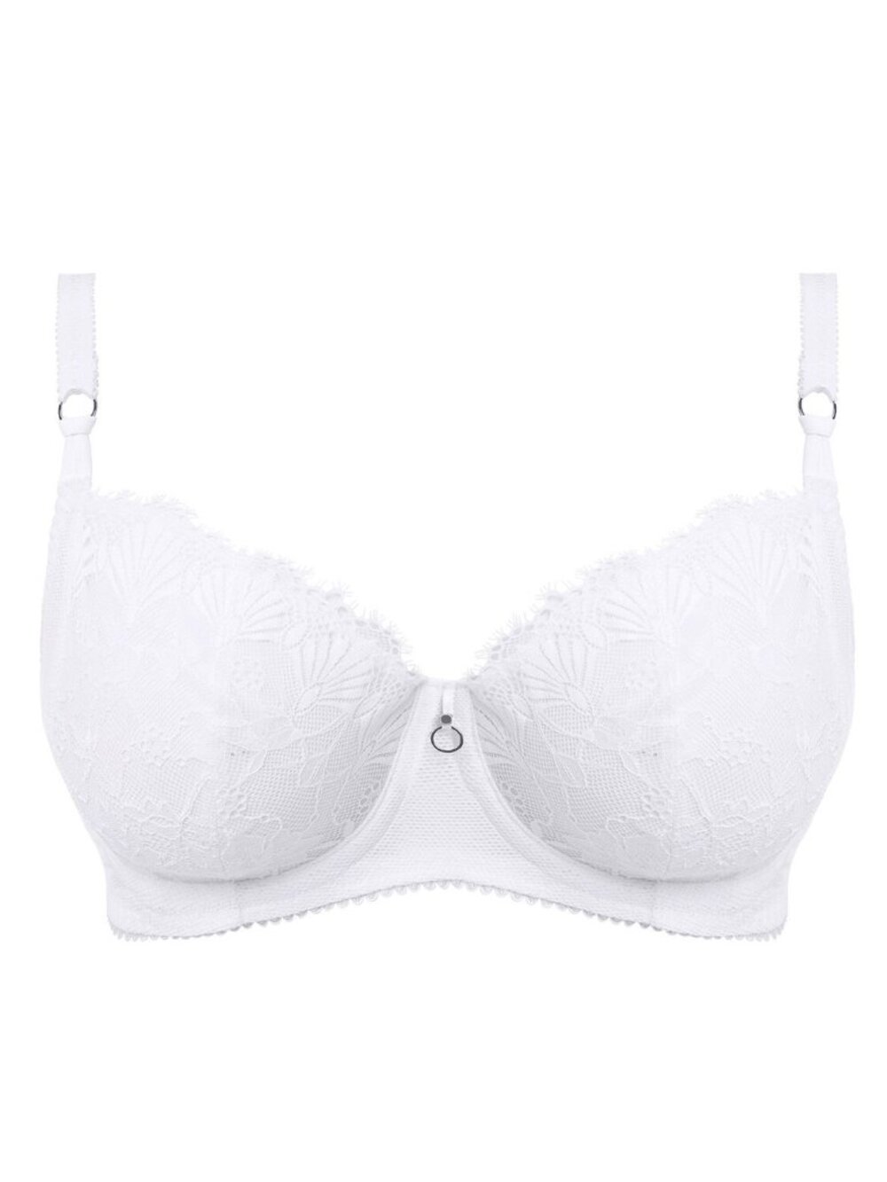 New! Freya Women's White Floral Lace Balconette Bra Size 34I 34680